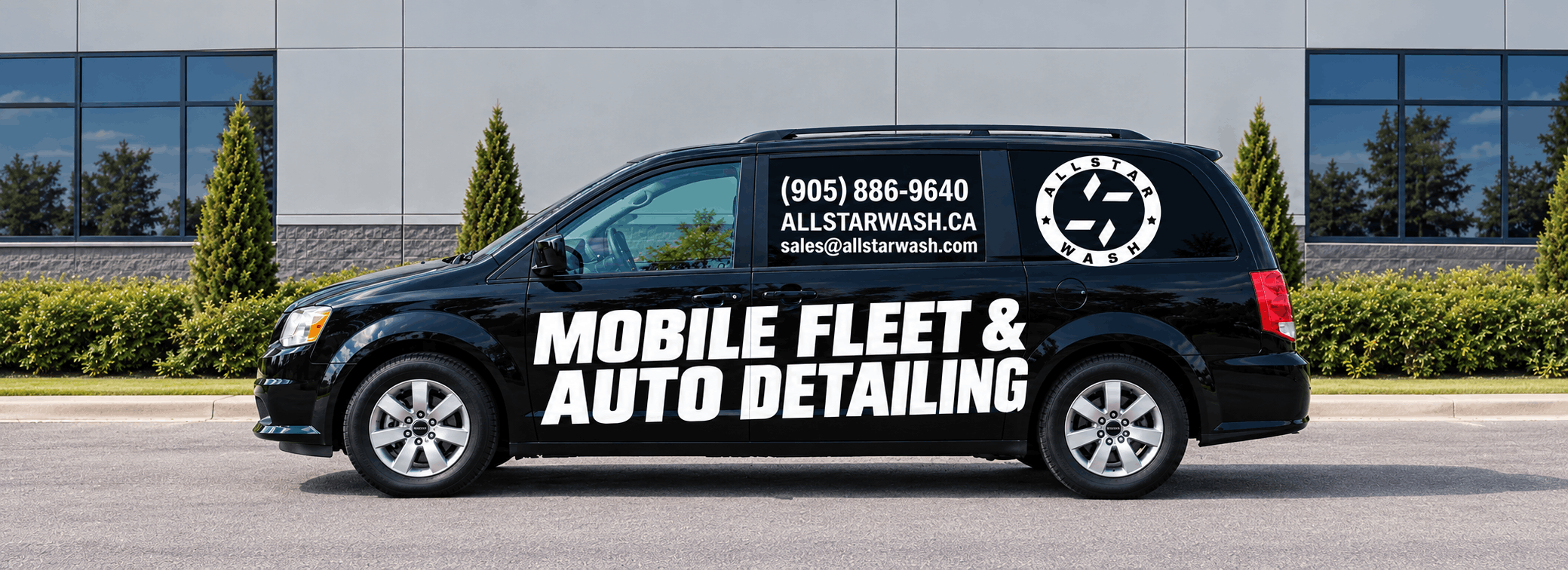 All Star Wash mobile fleet detailing van